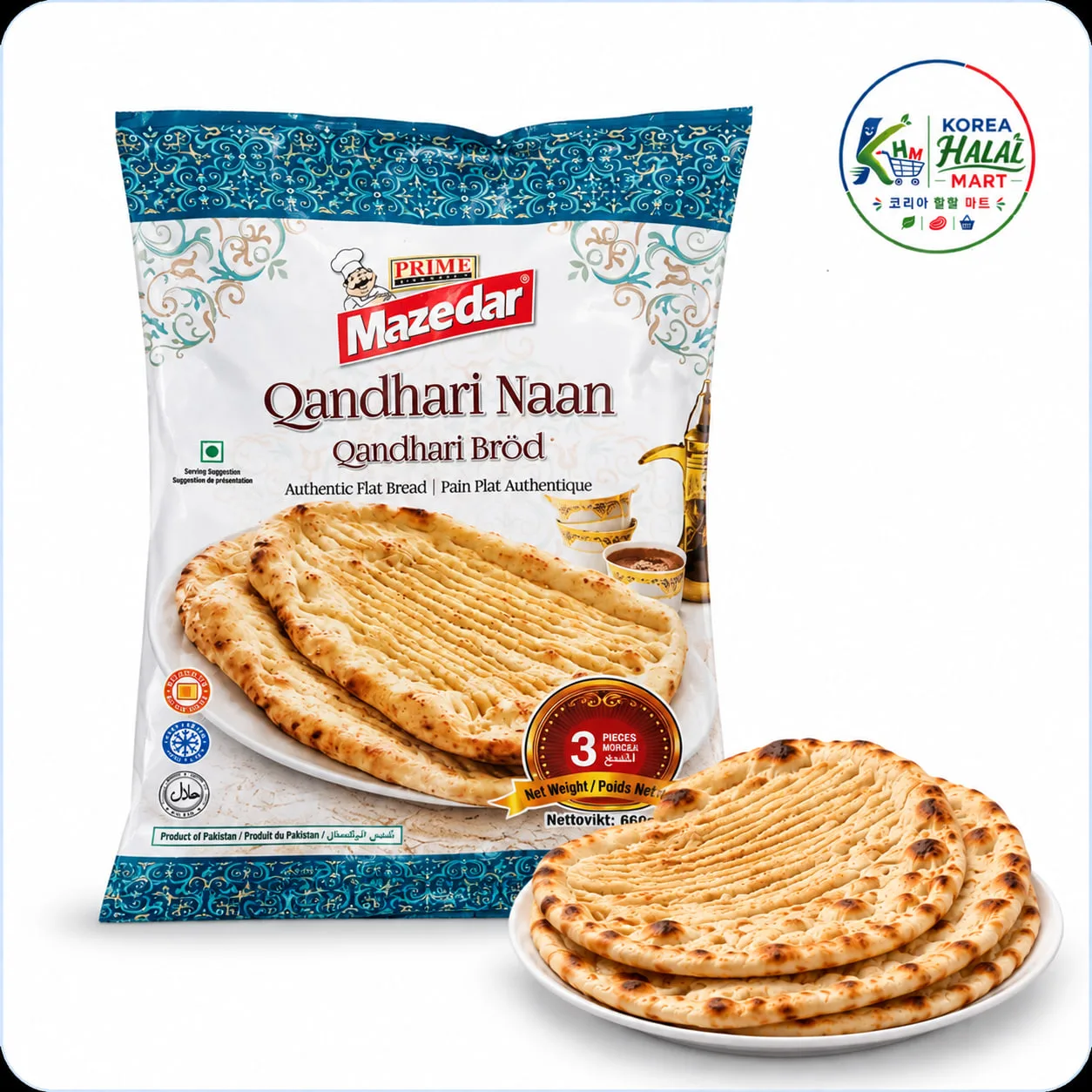 Qandhari Naan 3pcs